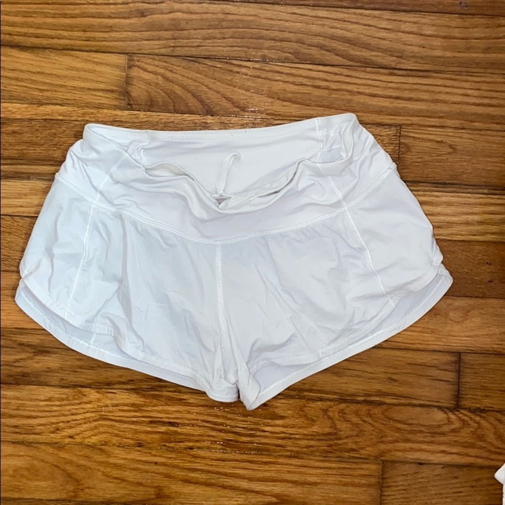 Size 2 speed shorts in white